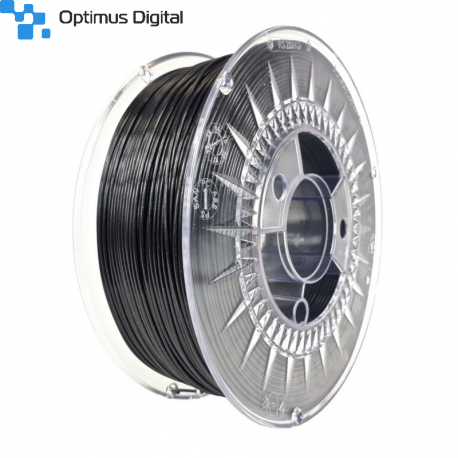 Filament pentru Imprimanta 3D 1.75 mm PET-G 1 kg - Negru Galaxy