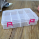 Cutie din Plastic cu 8 Compartimente și Separatoare Detașabile și Încuietoare Roz (20 x 13.3 x 4.6 cm)