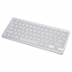 White Keyboard Compatible with Bluetooth