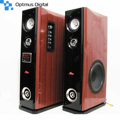 Set of 2 Tower Speakers USB/SD/MP3/BT/2mic