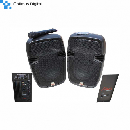 Set of 2 ABS Speakers 10'' 2110 USB/SD/FM/BT
