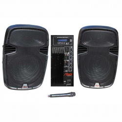 Set 2 Boxe ABS 12'' 2112 USB/SD/FM/BT