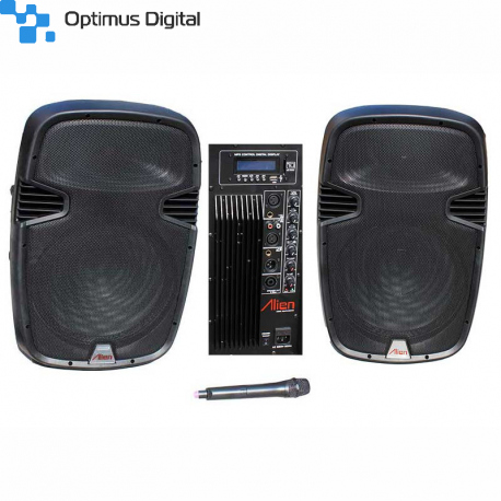 Set of 2 ABS Speakers 12'' 2112 USB/SD/FM/BT