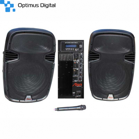 Set of 2 ABS Speakers 15" 2115 USB/SD/FM/BT