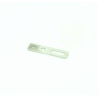 Placă Dreptunghiulară Metalică cu Fantă Alungită 5x20 mm