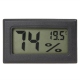 Black Digital Thermometer with Hygrometer