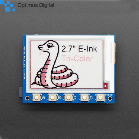 Adafruit 2.7" Tri-Color eInk / ePaper Shield with SRAM - Red Black White