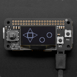 Shield cu ecran OLED 128x64 Adafruit pentru Raspberry Pi