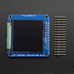 Modul display OLED 16-bit 1.5" cu slot card MicroSD Adafruit