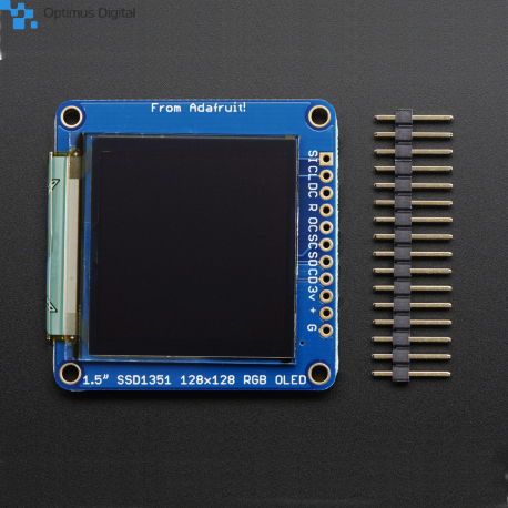 OLED Breakout Board - 16-bit Color 1.5" w/ microSD holder