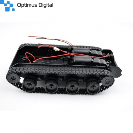 Black Tracked Robot Chasis