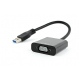 Adaptor Video USB3 la VGA, Negru