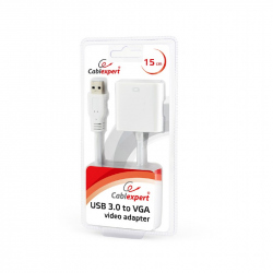 USB3 to VGA video adapter, white, blister