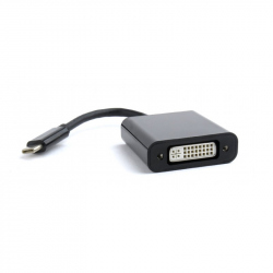 Adaptor USB-C la DVI, Mamă, Negru