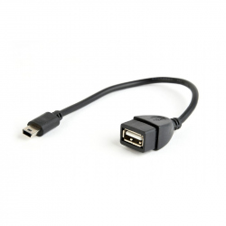 Cablu USB OTG AF la Mini-BM, 0.15 m