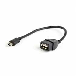 USB OTG AF to Mini-BM Cable, 0.15 m