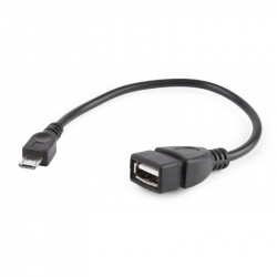 Cablu USB OTG AF la Micro BM, 0.15 m