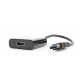 USB to HDMI display adapter, black
