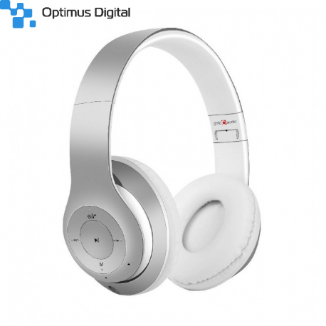 Bluetooth stereo headset "Milano", silver-white