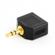 3.5 mm Audio Splitter, Black