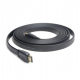 HDMI Male-Male Flat Cable, 1 m, Black Color