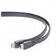 Cablu Negru Plat Compatibil cu HDMI Tată-Tată, 3 m