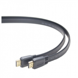 HDMI male-male flat cable, 3 m, black color