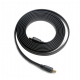 Cablu Negru Plat Compatibil cu HDMI Tată-Tată, 3 m