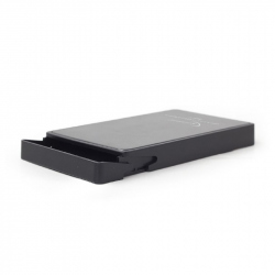 USB 3.1 2.5" Enclosure, Type-C, Black, Metal Cladded