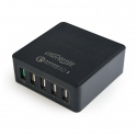 5-port USB Quick Charger, QC 3.0, Black