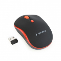 Wireless Optical Mouse, Black/Red