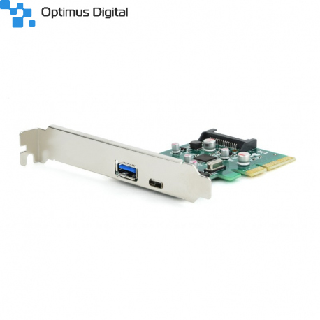 Add-on Card (tip-A + Tip-C) cu 2 Porturi USB 3.1 PCI-Express