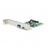 2-port USB 3.1 PCI-Express Add-on Card (type-A + type-C), with Extra Low-profile Bracket