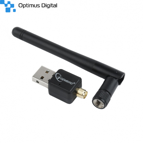 Adaptor WiFi USB 150 Mbps, cu Antenă Externă