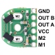 Magnetic Encoders for Micro Engines (12 CPR, 2.7-18 V) - Compatible with HPCB Engines (2 pcs)