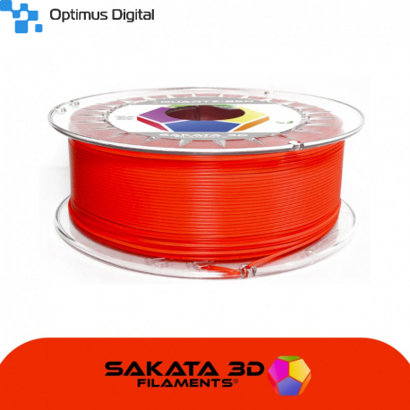 Sakata 3D Ingeo 3D850 PLA Fluorescent Filament - Quartz Orange 1.75 mm 1 kg