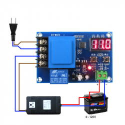M602 Battery Charging Controller with Protection for the 230 VAC Power Supply (for 3.7 - 120 V Battery)