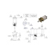 Micro Motor Pololu HPCB 380:1 6 V cu Ax Extins