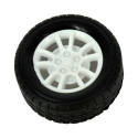 20 mm Wheel with Rubber for 2 mm Shaft