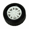 30 mm Wheel with Rubber for 2 mm Shaft