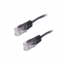 0.5 meter Flat CAT6 Short Body Cable Black