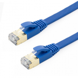 10 meters Flat CAT7 STP Cable Blue