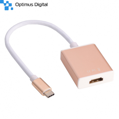 Adaptor USB Tip C către HD (Auriu)