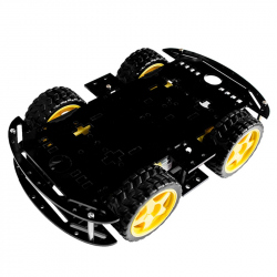 4 Motor Robot Chassis (Black)