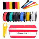 Plusivo Silicone Wire Kit (22AWG, 6 colors, 7m each)