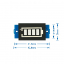 Blue Charge Level Indicator Module for 4S LiPo Batteries (16.8 V Full Charge)
