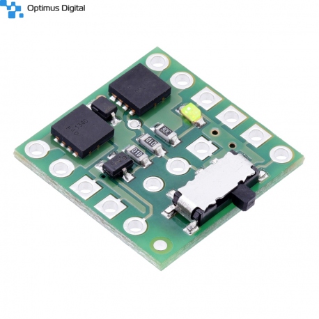 Comutator Mini MOSFET SV cu Protecție la Alimentare Inversă și Buton Lateral