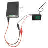 Green Thermometer with White Case (-55 ~ 110 °C, 4.5 - 15 V)