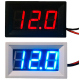 Adjustable Voltage Alarm with Buzzer (Black Case, Red Display, 4.5 - 50 V)