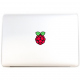 6 Raspberry Pi Stickers Set (58mm long by 44mm wide)